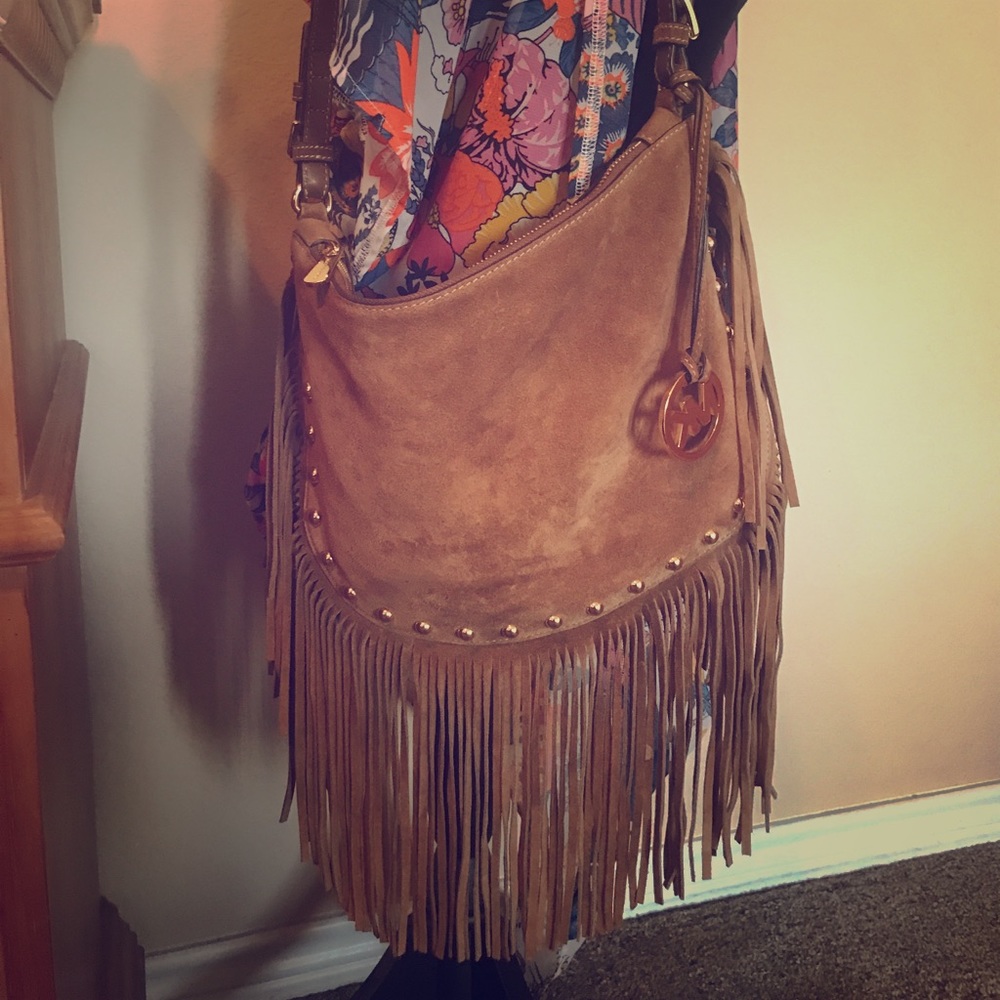 NWOT Michael Kors Fringe shoulder bag